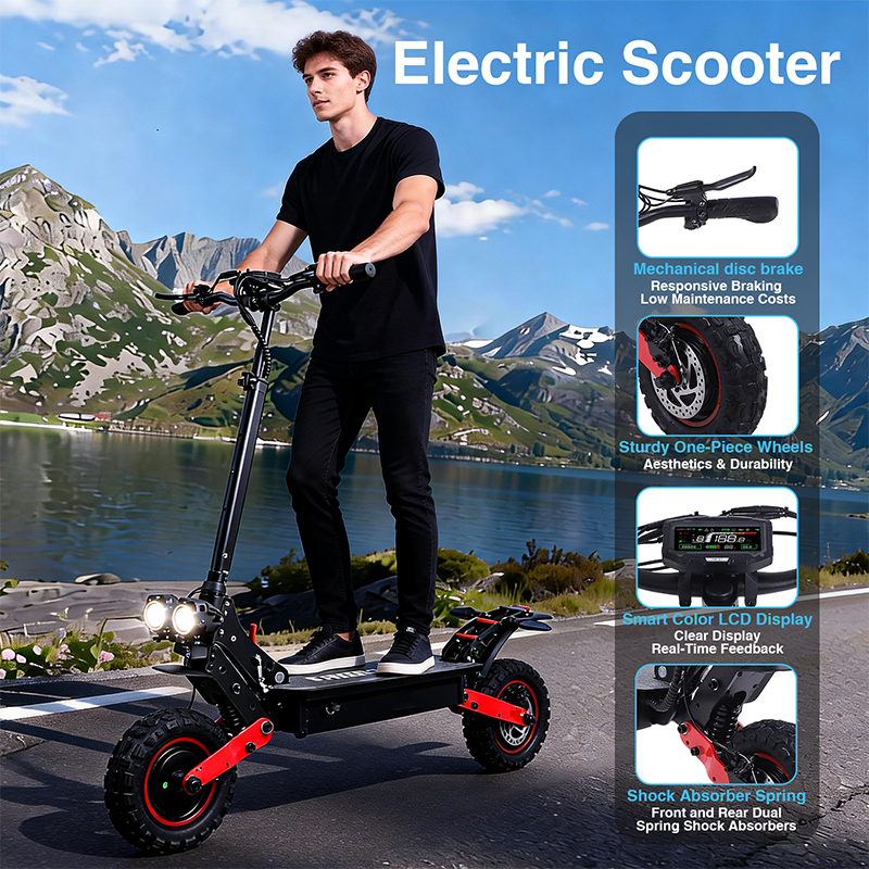 HKFREBOY, H6, Dual-motor electric scooter